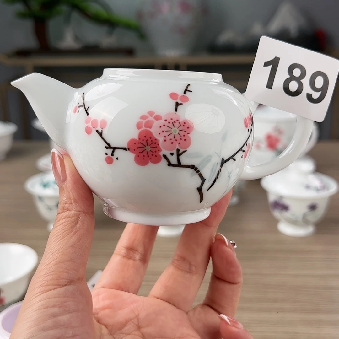 滑石子红梅无盖壶