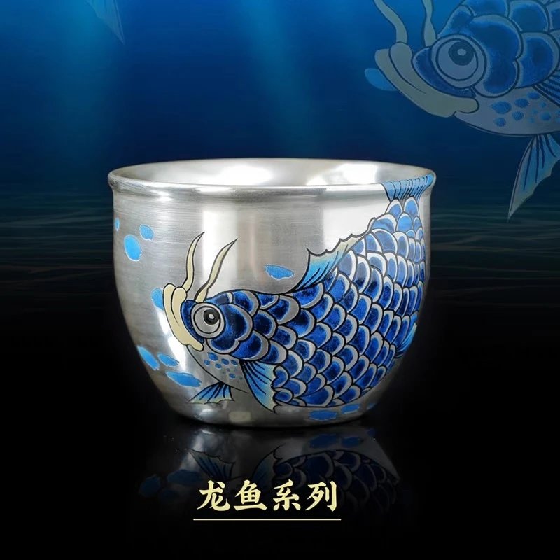 [郑文强大师作品]龙鱼年年有余主人杯
