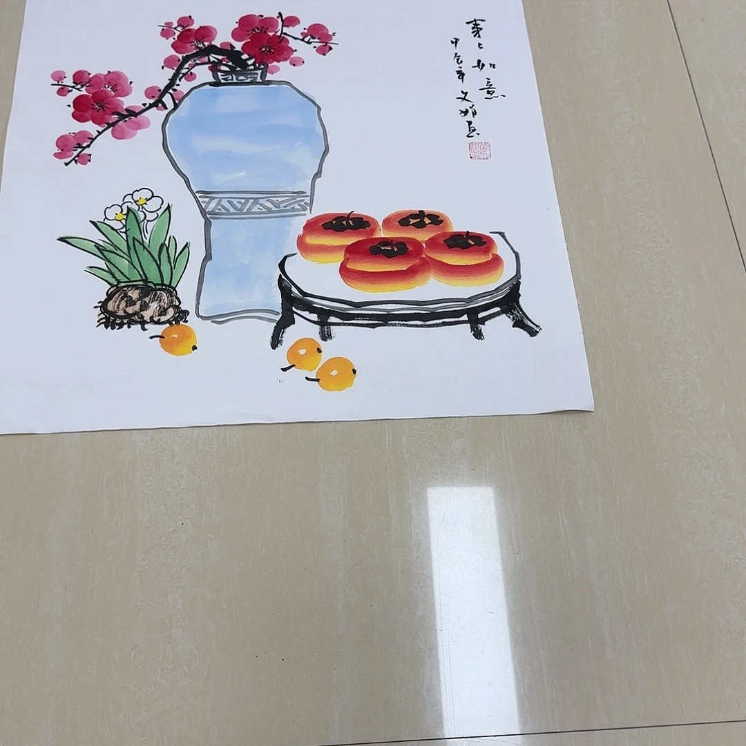 书法国画作品展。国画作品