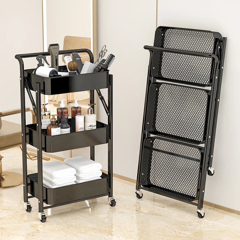 理发店美容院小推车专用仪器架子化妆品收纳置物架烫染美甲工具车