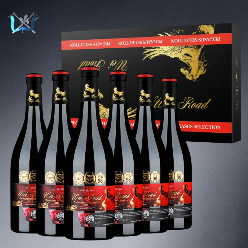 【威途】飞马甄选干红葡萄酒15度正品高档红酒整箱6支750ml