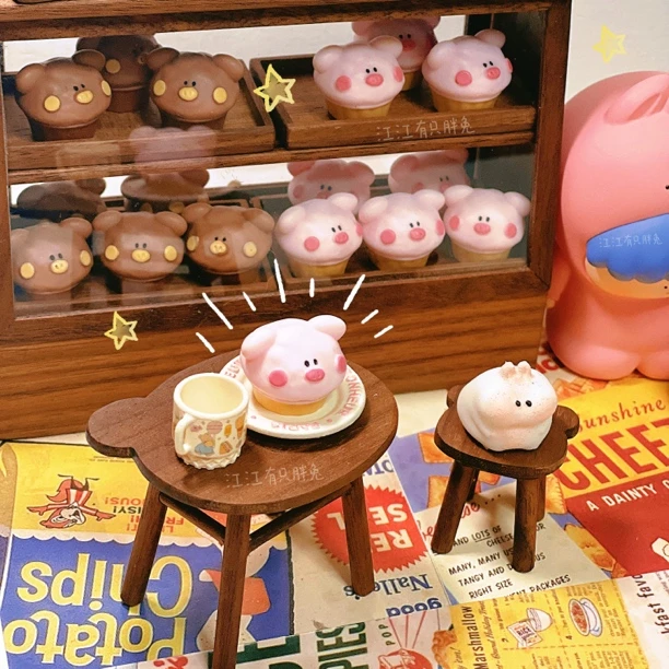 【喜乐定制】猪猪麦芬！！！Diy创意手工食玩摆件配件