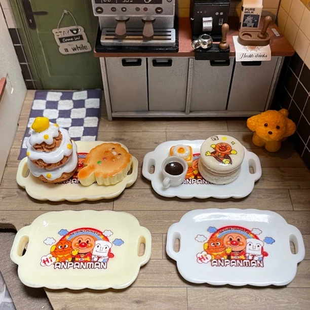 【喜乐定制款式】面包超人双耳盘 树脂饰品配件摆件创意礼品