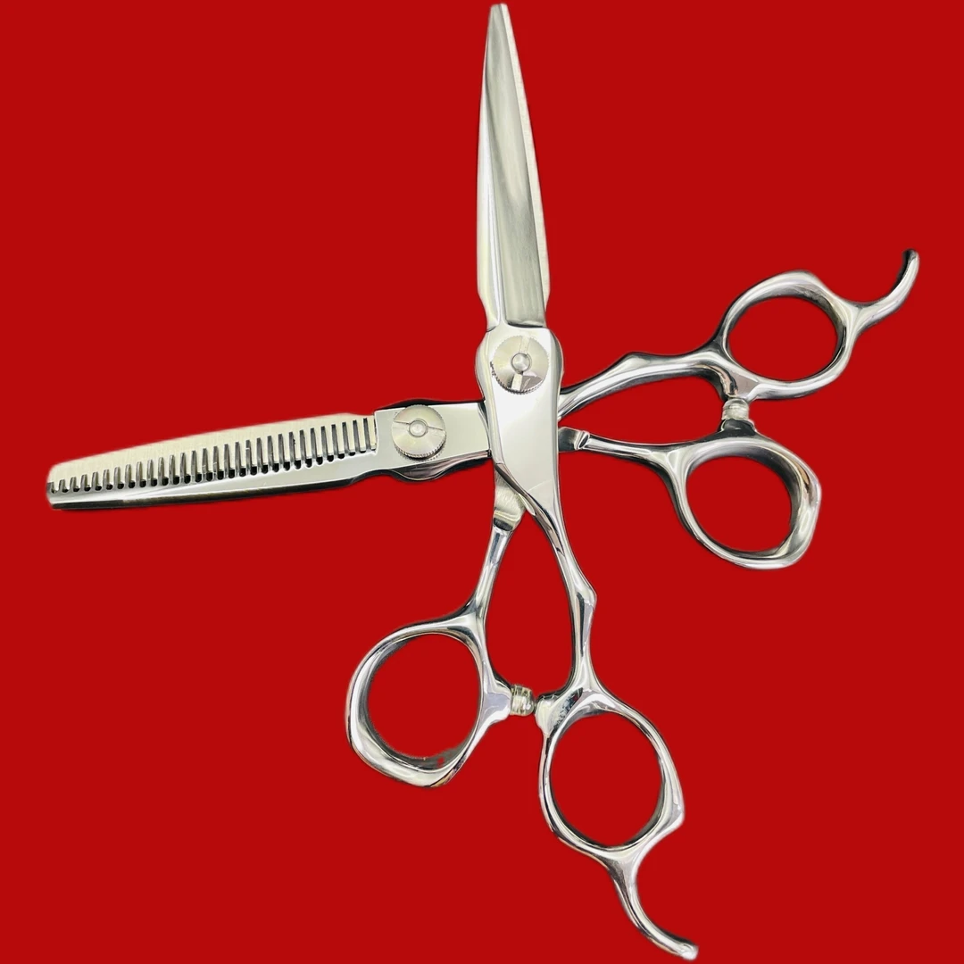 6寸综合平剪牙剪发型师专用剪理发剪（水谷定制款）