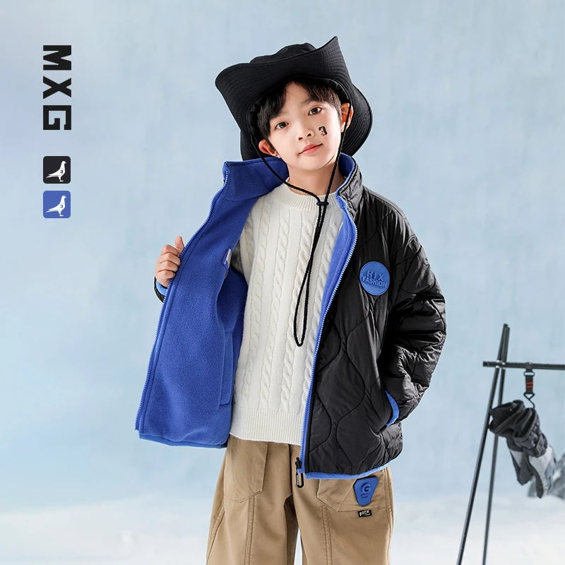 【春晓专属】米西果男童外套儿童冬季2023新款秋装棉衣摇粒绒加绒冬