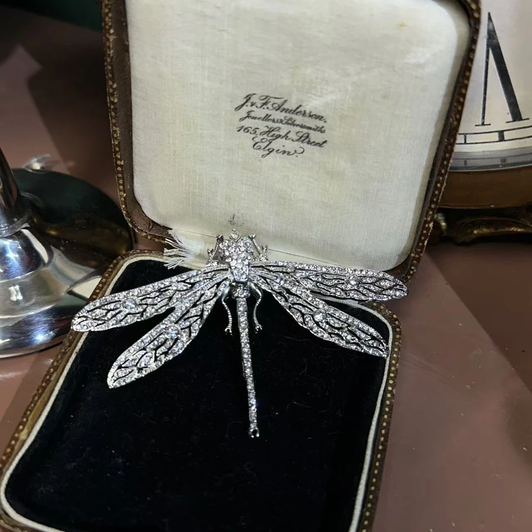 铜合金胸针 【KJL 音色蜻蜓】A043 中古vintage 时尚复古中古胸针