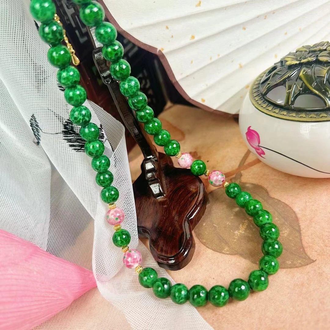 铜项链 【老绿蛙皮10MM】百搭手工