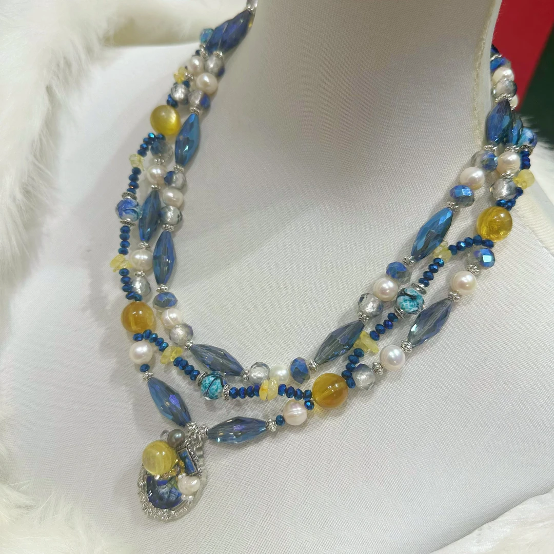 铜项链  意产【梵高星空星月夜】百搭项链