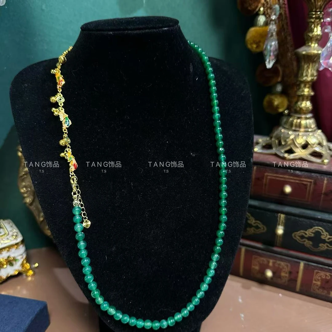 铜合金胸针 新中式 年年有鱼复古祖母 胸针轻奢复古时尚