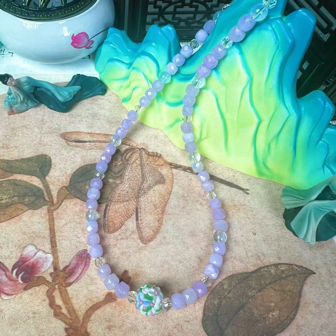 铜项链 国风项链【薰衣草】百搭