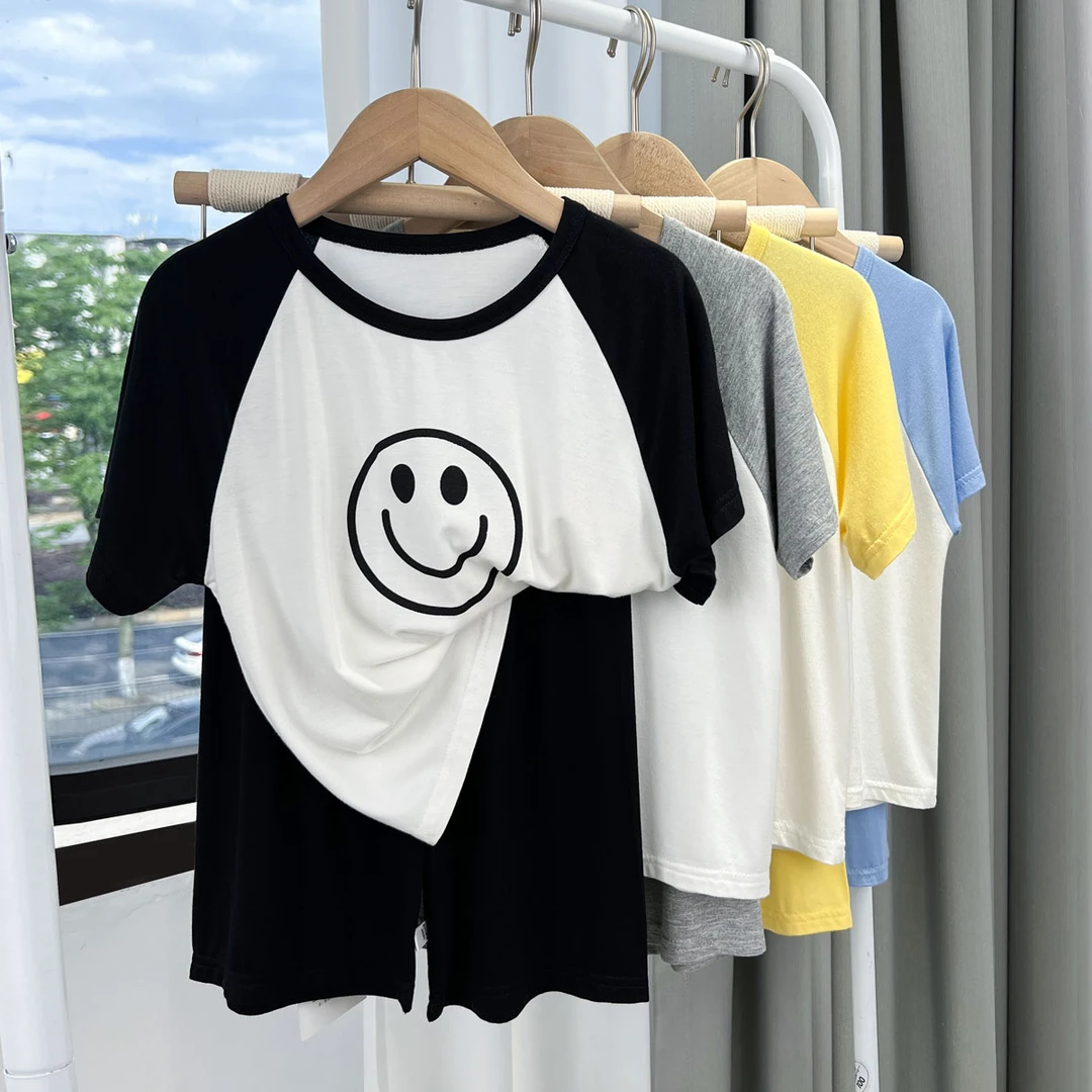 儿童a类莫代尔睡衣套装夏季薄款男童女童空调服女孩宝宝家居服