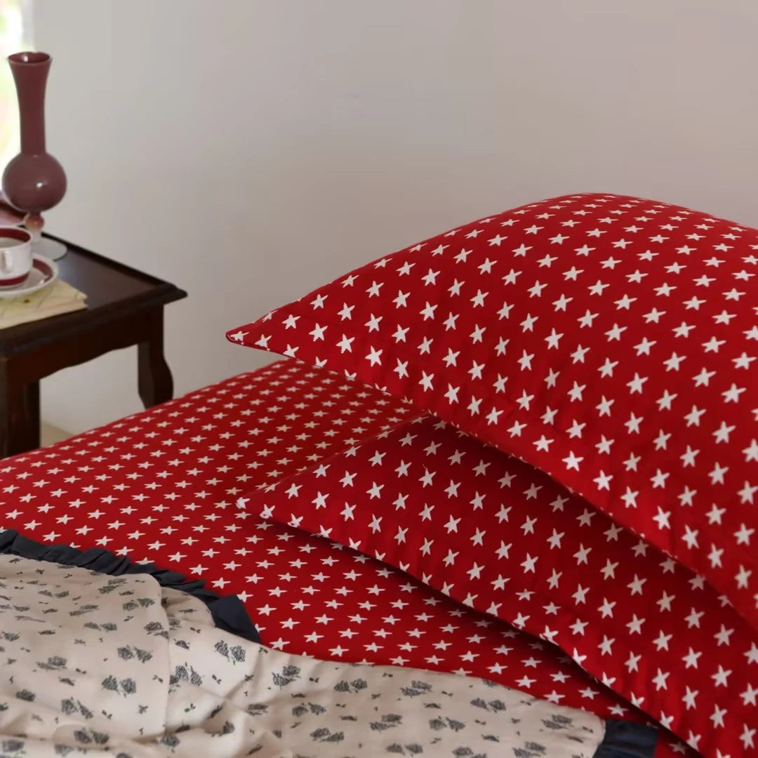 雅赞雅赞三层纱星星系列 成人枕巾/成人枕套