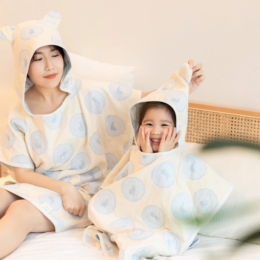 雅赞雅赞大童 成人斗篷浴巾 防着凉