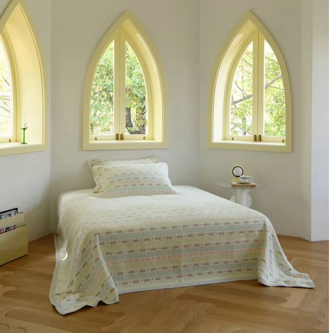 雅赞六层纱布软席经典花色 吸汗透气 平整 床单