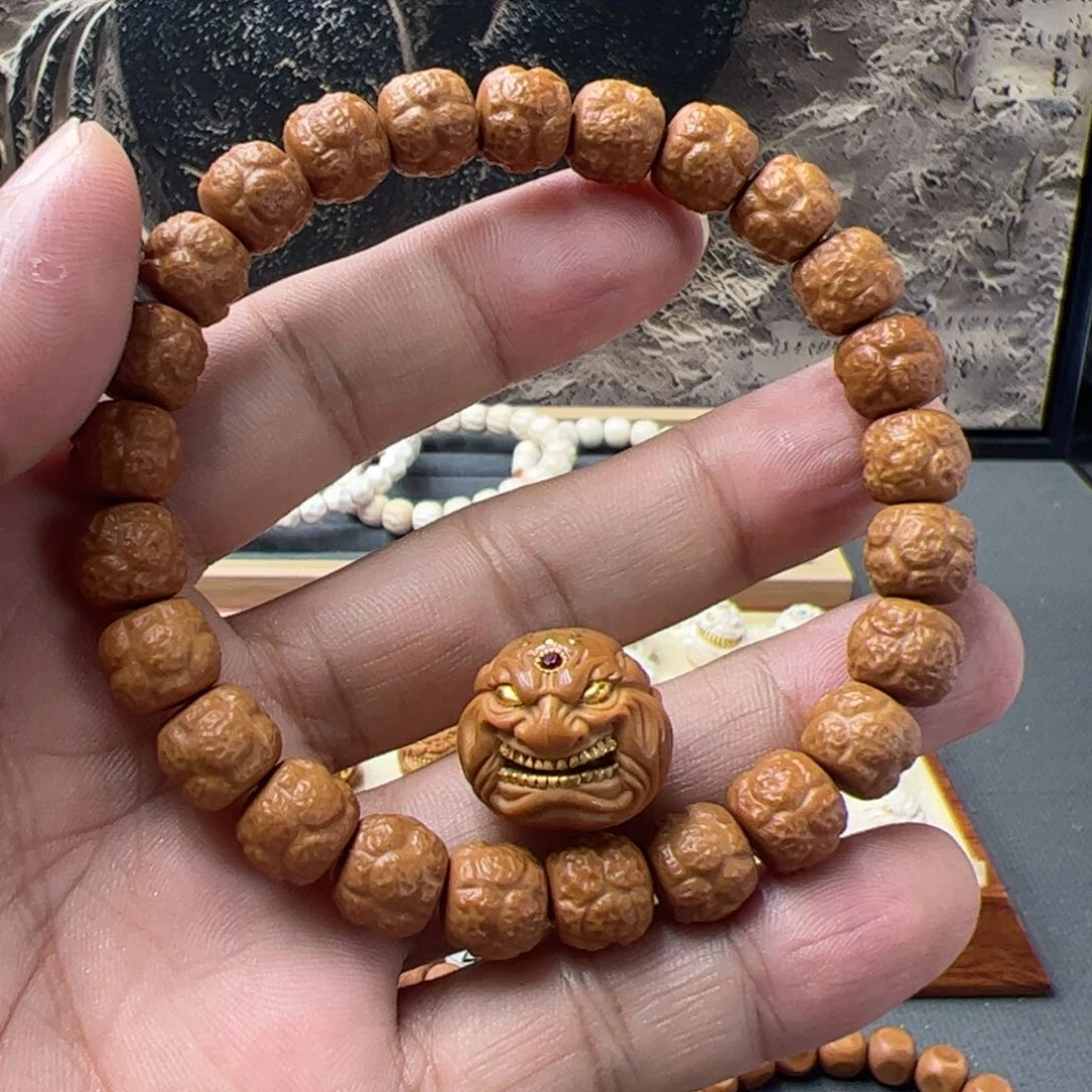 猴头核桃吊坠人****寒金牙