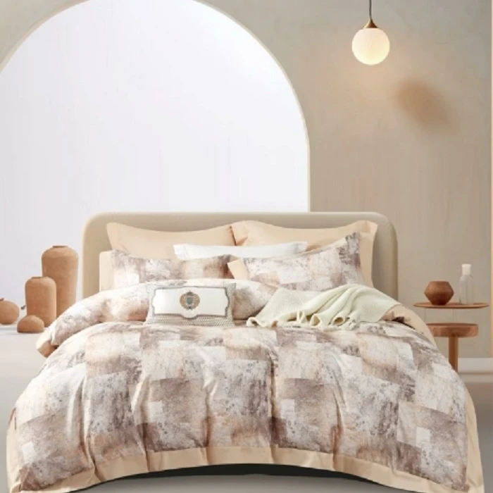 【懒人猫家纺】金太阳艾阳绒全棉磨毛高端时尚数码印花四件套松弛感