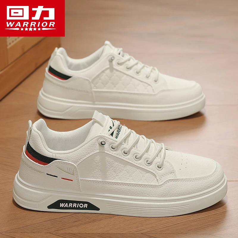 回力男鞋2025新款冬季小白鞋运动休闲百搭一脚蹬皮面低帮男士板鞋