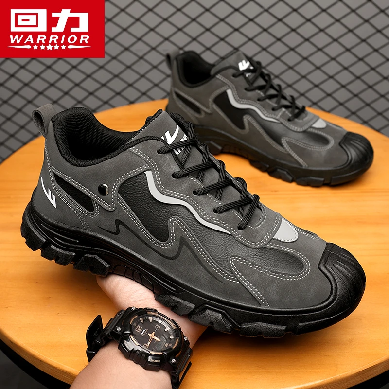 回力男鞋秋冬季2023新款马丁鞋男式运动工作劳保防滑登山潮鞋子