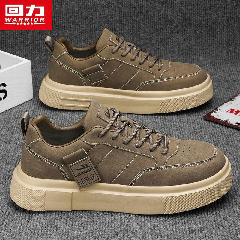 回力男鞋冬季2025新款复古百搭休闲男士板鞋皮面运动软底工作潮鞋