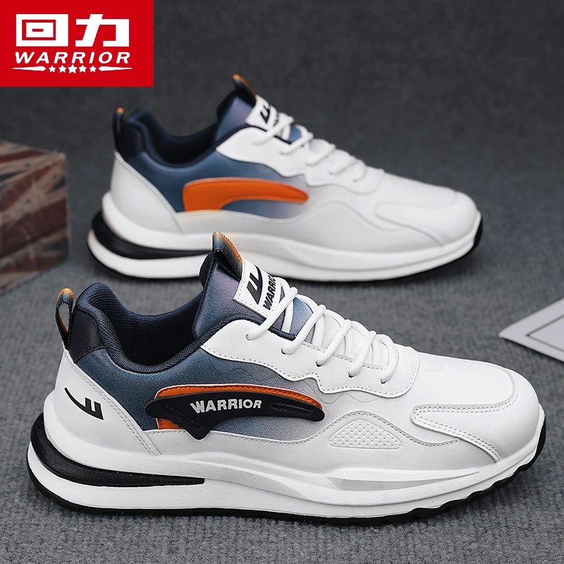 回力男鞋2025新款春季皮面防水休闲阿甘春季学生增高跑步运动潮鞋