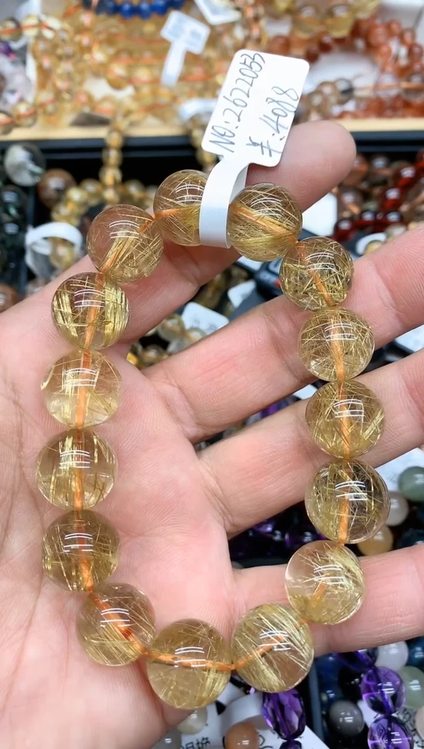 【闪购商品】水晶手串未镶嵌11 金发 14.7mm