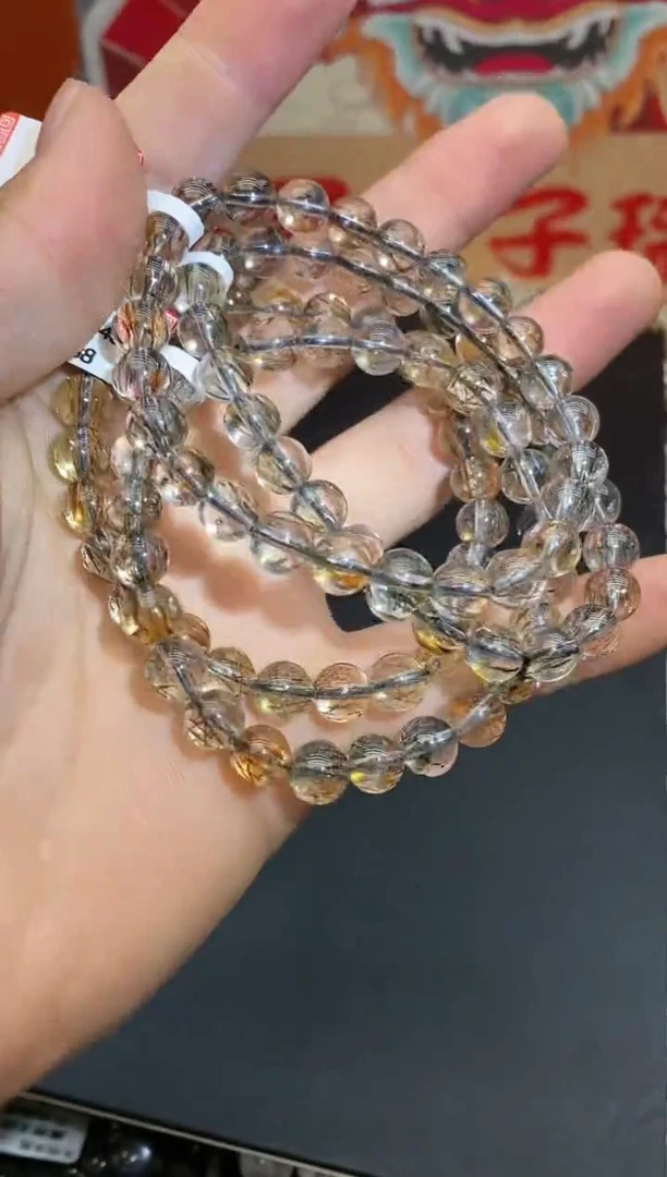 【闪购商品】水晶手链未镶嵌86 黑金超七 多样性发其一