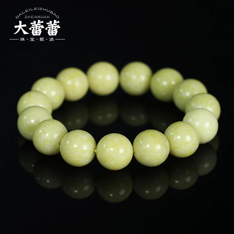 【大蕾蕾推荐】硒玉菜花单圈手串（多样性）