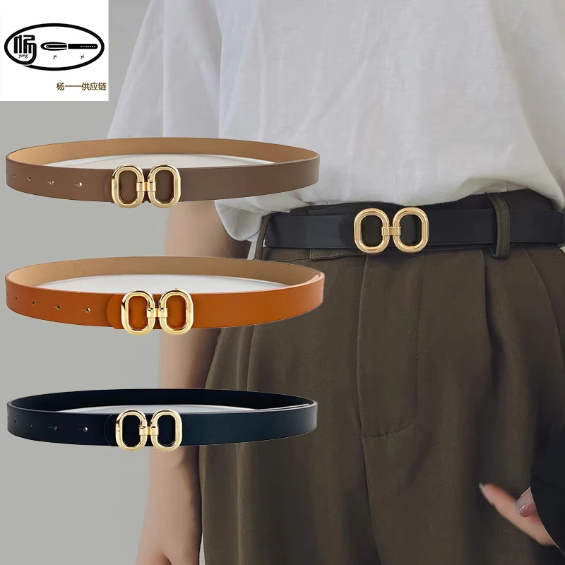 新款女士皮带设计感小众配饰新款2024爆款ins风潮流时尚个性腰带