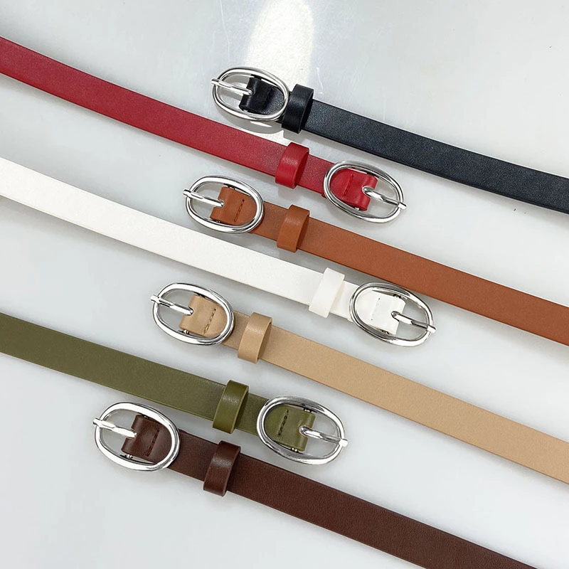 皮带女ins风女士皮带简约百搭韩版学生牛仔裤裤带时尚潮窄腰带女