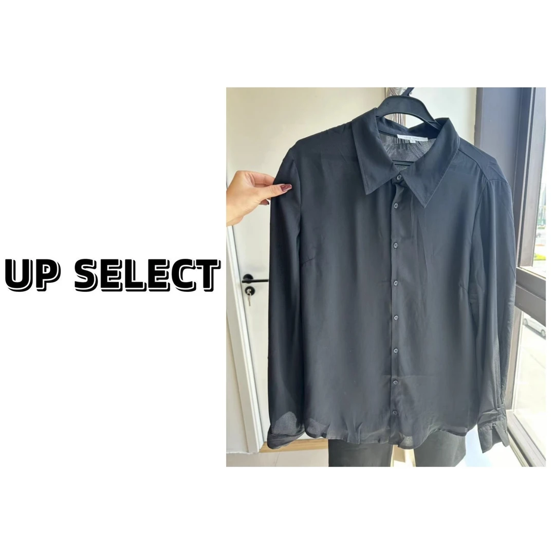 UP SELECT A4011 慵懒风长袖防晒衬衫轻薄透气 JUNJ25