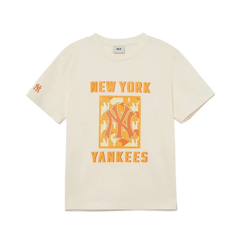 MLB【商场同款】儿童宽松短袖中大童运动时尚圆领夏季t恤7ATSMC133