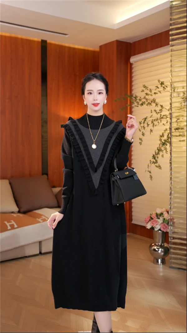 春夏新款高端品质【初见美人】百搭高档时尚显瘦洋气连衣裙-3367# M