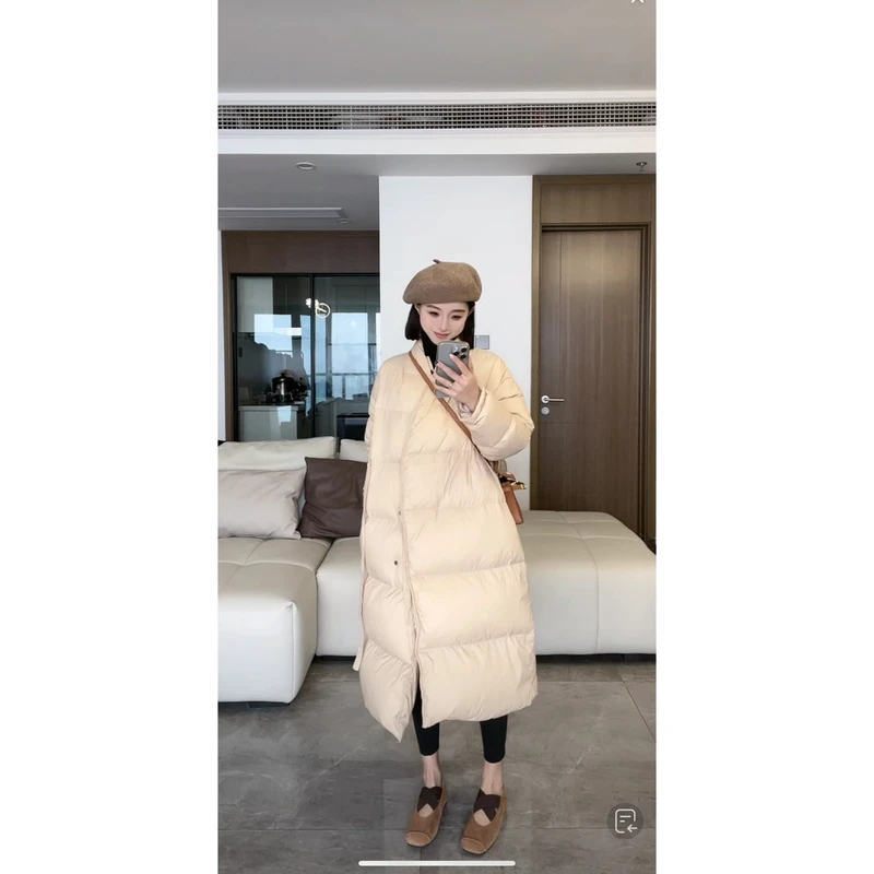 【娇娇私服订制】秋冬新款中长款时尚气质休闲保暖羽绒服2233#