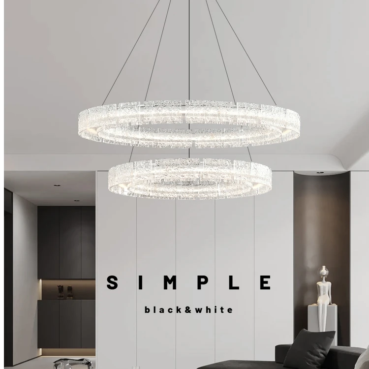 意式极简树脂客厅吊灯现代简约全铜新款设计师创意高端大厅卧室灯