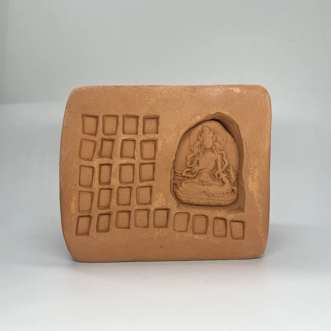 纯手工陶印佛造像章料篆刻陶泥空白印坯免烧（随机发货）