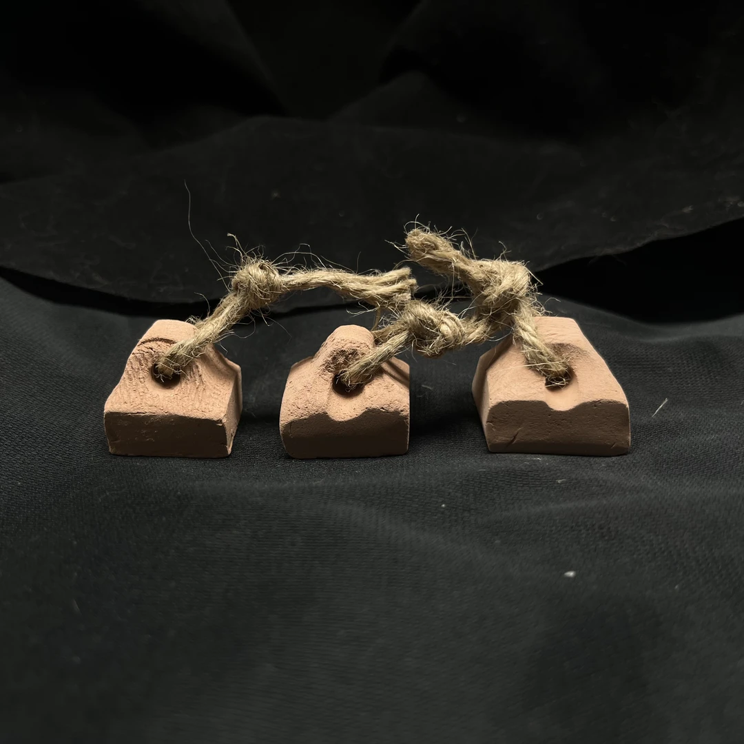 纯手工约2cm陶印章料篆刻陶泥空白印坯黄泥红泥免烧（随机发货）