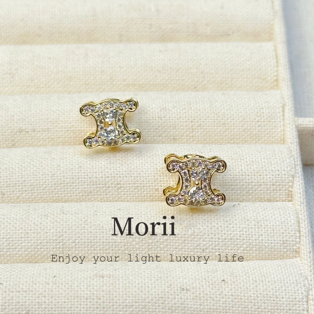 铜合金耳饰 A142 法式轻奢迷你素款气质简约精致百搭耳钉耳饰