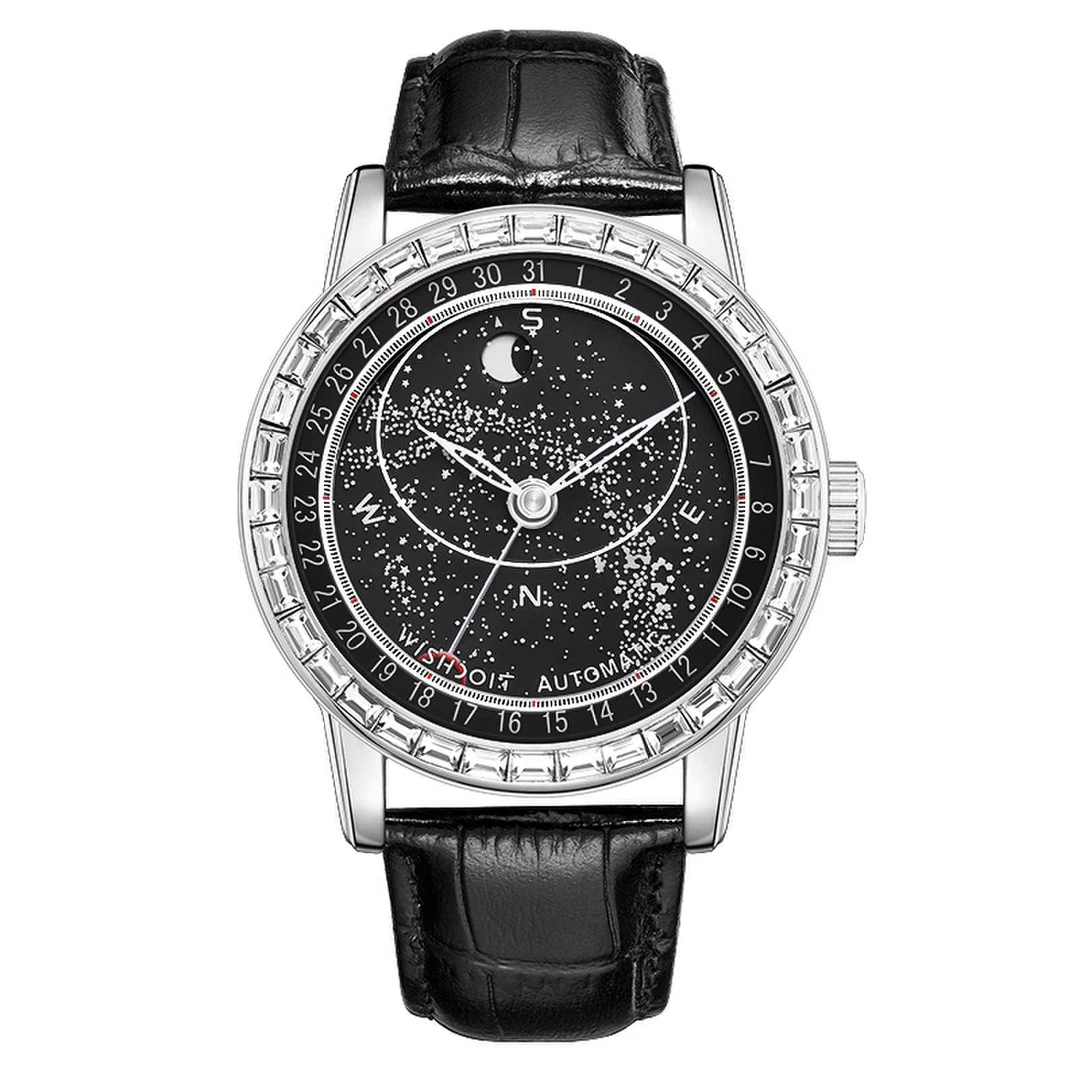 【中星集团】星空系列时尚潮流奢华满钻机械男手表