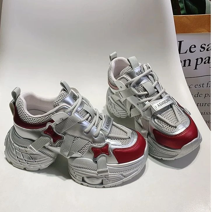 【小巴黎】 2025老爹女鞋外穿时尚百搭透气好穿不累脚9101