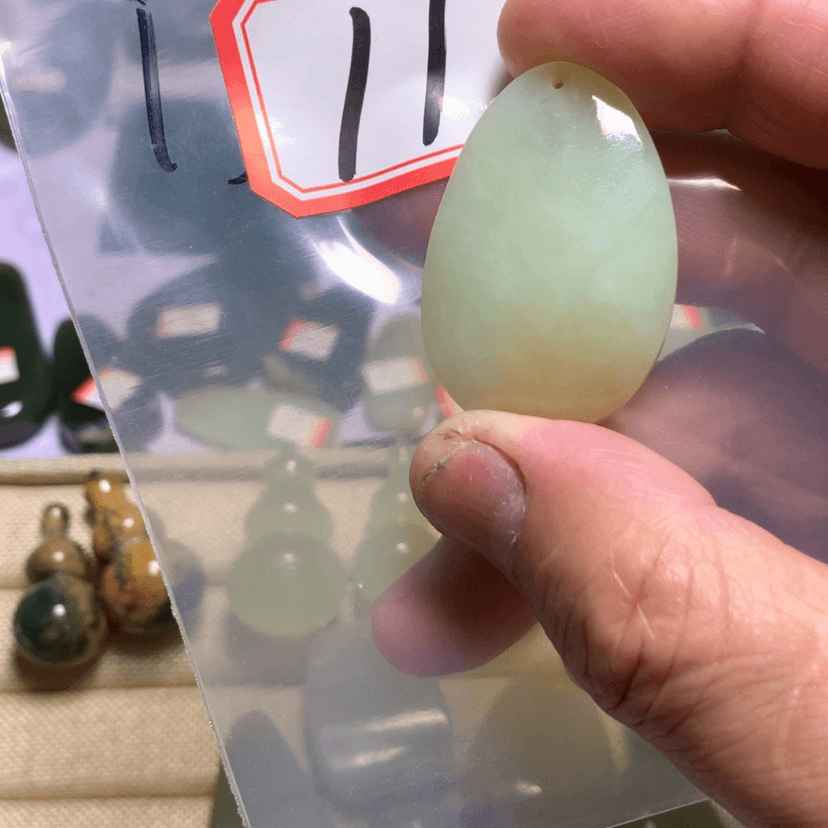 【闪购商品】蛇纹石玉颈饰合金黎*强