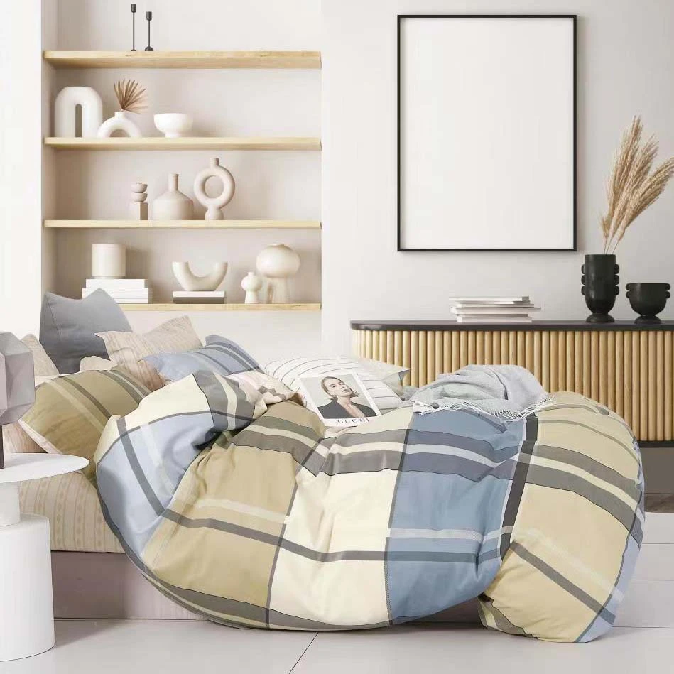 新款棉斜纹多款多规格印花纯缝被套