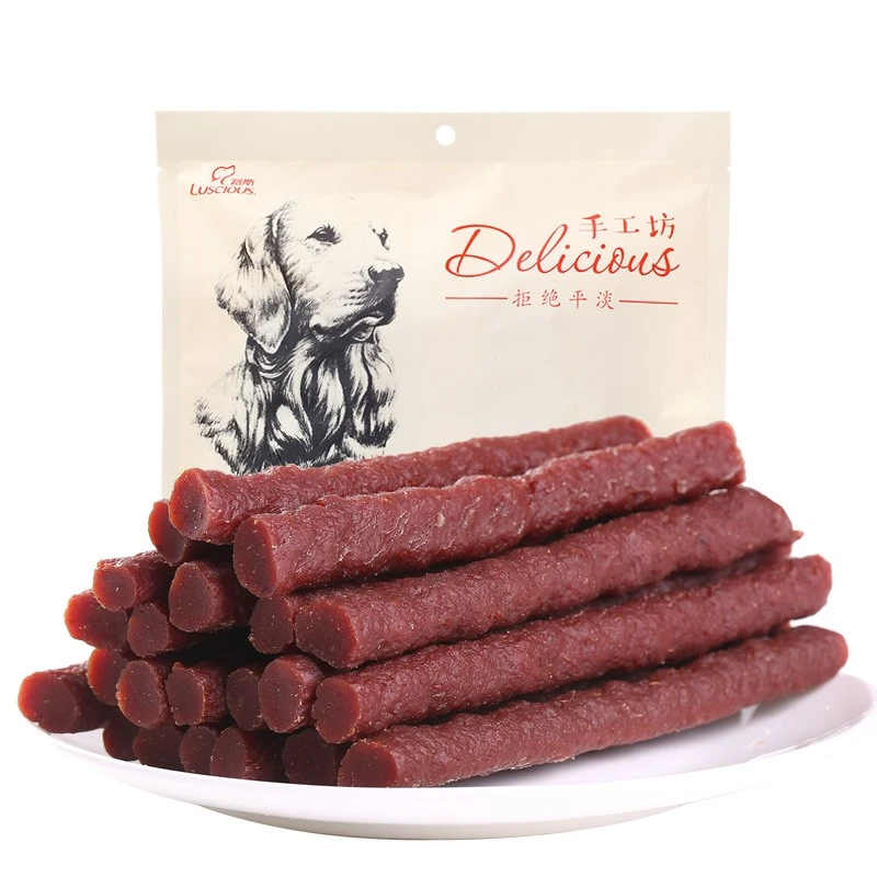 路斯狗狗零食肉干手工坊牛肉棒200g宠物狗多种幼犬磨牙棒泰迪金毛