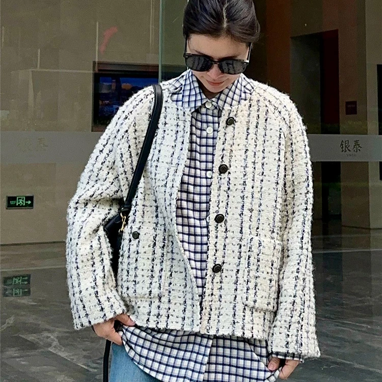 ZZ·DANGDANG【无声舒雅】粗花呢重工小香风外套14824034