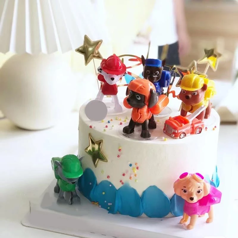 儿童烘焙蛋糕装饰网红卡通小狗蛋糕摆件田园小屋蛋糕配件插牌插件