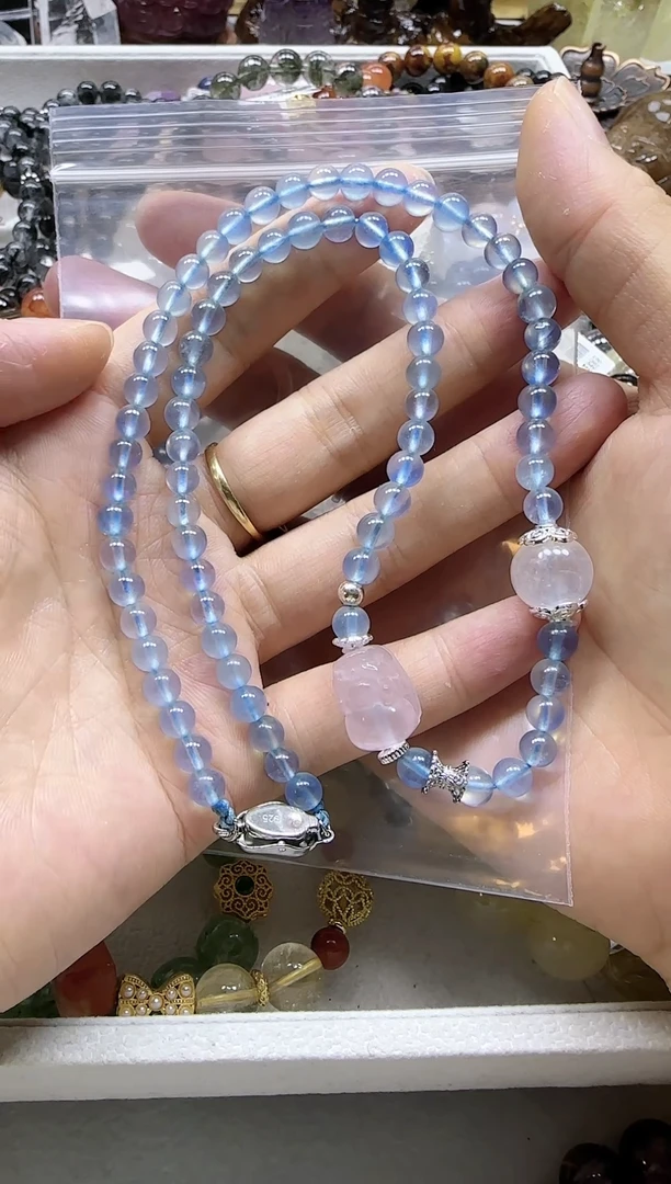 【闪购商品】水晶项链未镶嵌海蓝