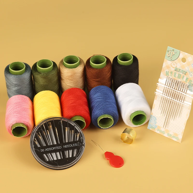 家用缝纫线缝补衣服针线套餐手工diy缝补线黑白手缝线彩色缝衣线