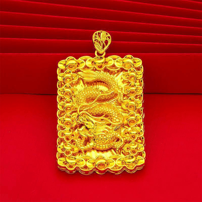 合金吊坠 金家新款龙牌吊坠