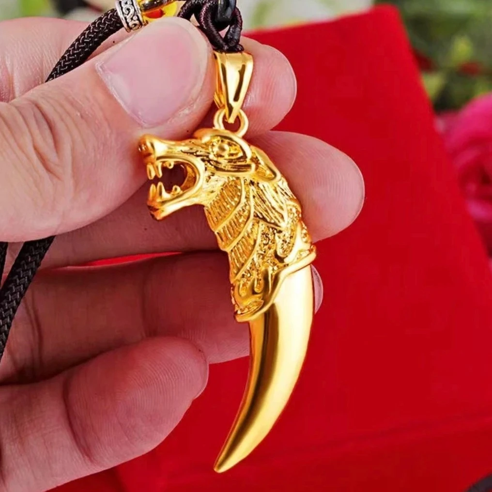 合金吊坠  狼牙款   吊坠金色精美时尚