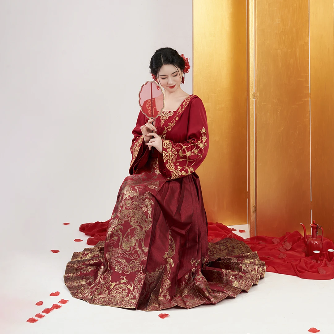 原创·新中式国风马面裙2025敬酒服婚服套装[珠联璧合]