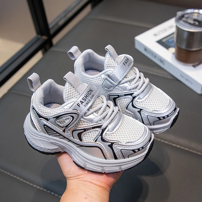 男童鞋子2025新款春秋款男孩儿童运动鞋透气轻便中大童老爹鞋学生